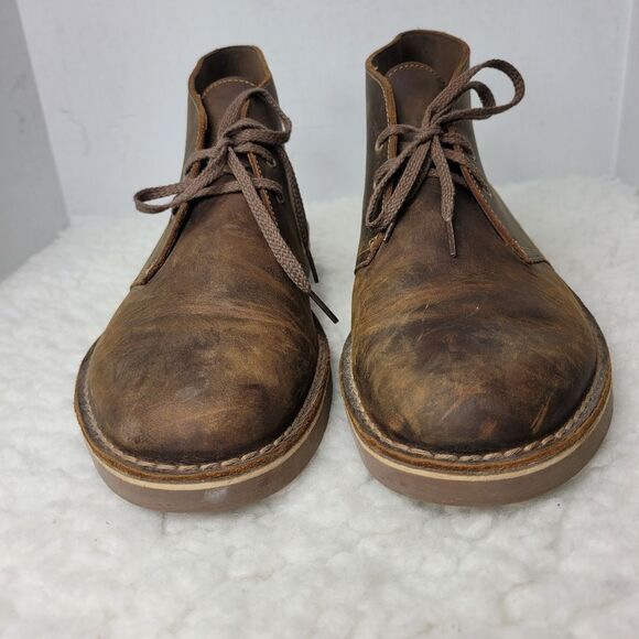 Clarks Bushacre 2 Mens Size 11 Casual Chukka Boot Beeswax Brown - Picture 2 of 10